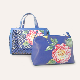 Mand met uitneembare tas Dahlia blauw