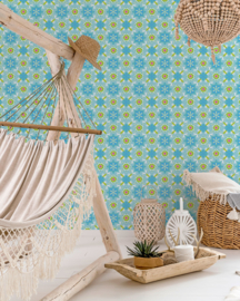 Behang Marybelle Aqua