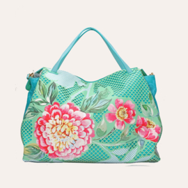 City shopper XL Dahlia aqua