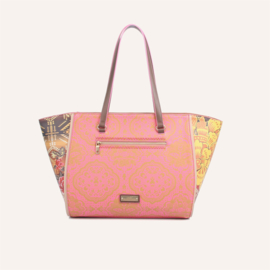 Shopper (klassiek model) Peruvia bruin/roze