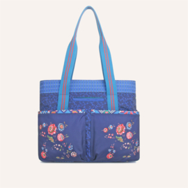 Multifunctionele shopper Rocky blauw