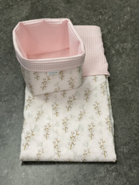 Baby commode mandje roze takje vlinder