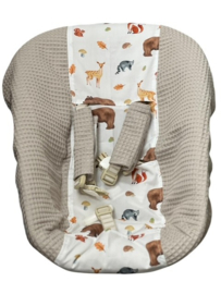 stokke newborn hoes zand ecru taupe animal forest