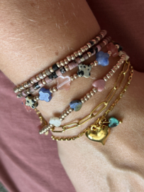 Armband gold heart