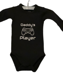 Romper zwart lange mouw daddy’s’ player