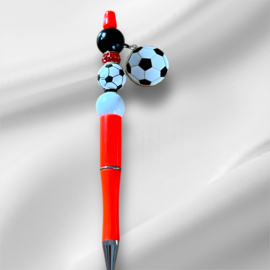 Kralen pen voetbal oranje