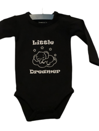 Romper zwart lange mouw little dreamer