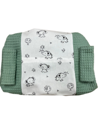 Stokke newborn hoes oud groen olifantjes