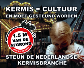 kermis protest sticker 2020 (65x80 cm)