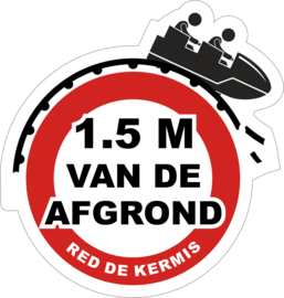 kermis protest sticker 2020 (15 cm) per 4