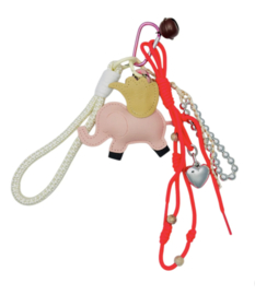 Bag Charm Pink Elephant