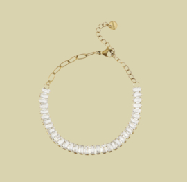 Armband Half Zirkonia (diversen kleuren)