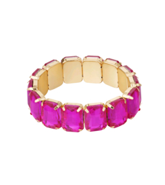 ARMBAND met Glaskralen (diverse kleuren)