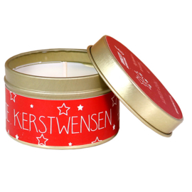 Blikje Kerstwensen - Geurkaars