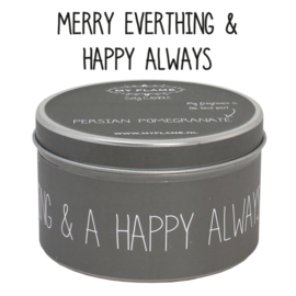 Geurkaars Merry Everything & Happy Always