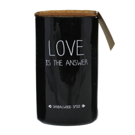 Geurkaars Love is the answer - Sandalwood