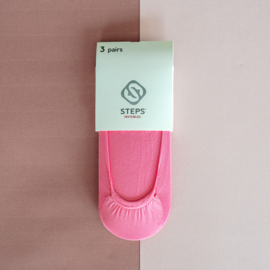 Kousenvoetjes roze - LAAG MODEL (3-pack)