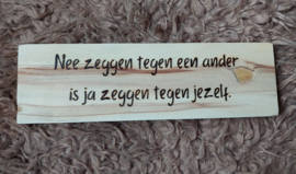 Nee zeggen tegen een ander is ja zeggen tegen jezelf