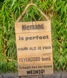 Tekstbord Feyenoord