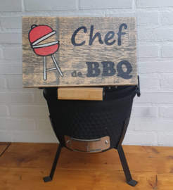 Tekstbordje "Chef de BBQ"