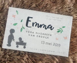 Geboortebord Emma