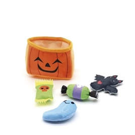 CROCI FRIGHT STUFFY POMPOEN MET 5 SPEELTJES 14 CM