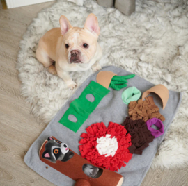 Rectangle Fluffy Activity mat met speeltje