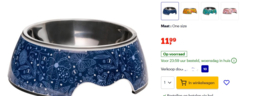 Paw Story Avenue Classic Bowl - Midnight Blue