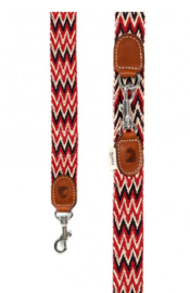 Peruvian Red - Halsband (L), Trainingslijn of als set