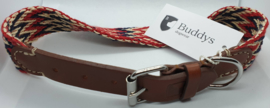 Peruvian Red - Halsband (L), Trainingslijn of als set