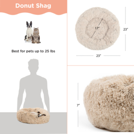Airloft Donutbed kleur Taupe ø58,4cm