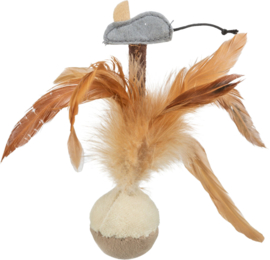 TUIMEL-VERENBAL MET MUIS EN MICROCHIP PLUCHE 15 CM