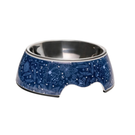 Paw Story Avenue Classic Bowl - Midnight Blue