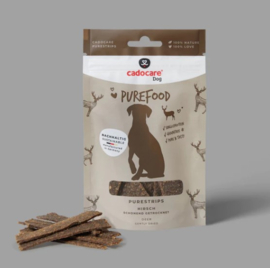 cadocare Dog Snacks - PureStrips - Venison (hypo allergeen)