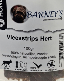 Barney's hypo allergene Vleesstrips -  Hert