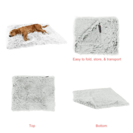 Blanket Shag kleur Frost (101cmx76cmx2,5cm)