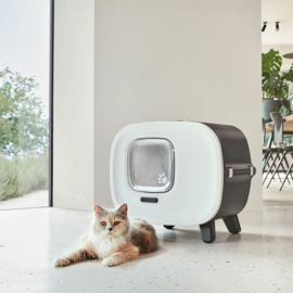 Savic kattenbak Mira DELUXE Antraciet/ wit