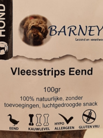 Barney's hypo allergene Vleesstrips -  Eend