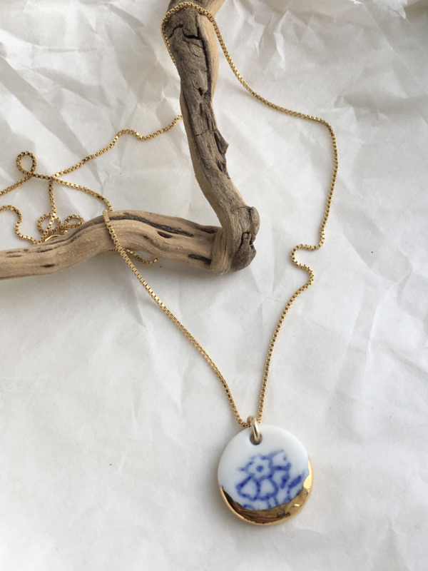 Gold filled ketting 45 cm ‘Forget Me Not?’