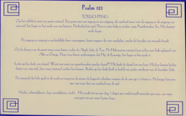 Kaart met toelichting psalm 121