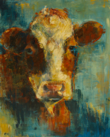 Cow - reproduction on canvas