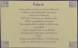kaart met toelichting psalm 23