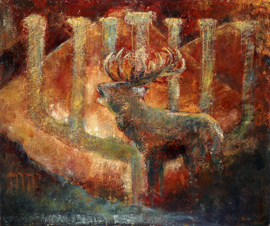 Psalm 42 - 'PANTING DEER' - original size 100-120 cm