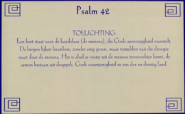 Kaart met toelichting psalm 42