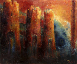 Psalm 62 - 'THREE TOWERS' - original size 100-120 cm