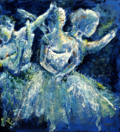 Ballerina's - reproductie op canvas