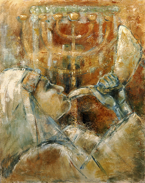 Psalm 134 - reproduction on canvas