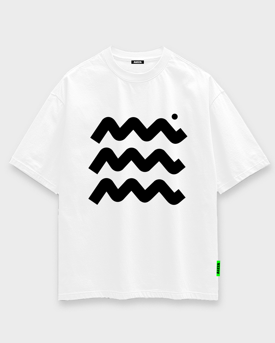 AIZZA_BTF.T-shirt white.black