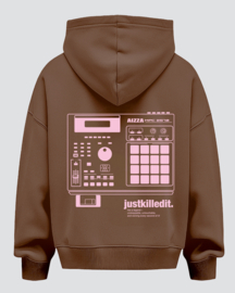 AIZZA_MPC_hoodie.cacao brown.Pink