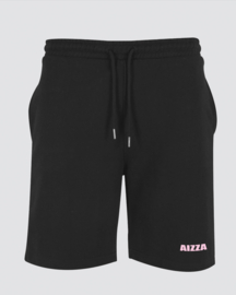 AIZZA Ultra heavy Sweatshort pants. black.pink